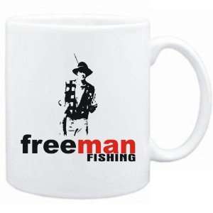 New  Free Man  Fishing  Mug Sports 
