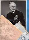 1957 Vice Admiral Henry Crommelin Photo Document  