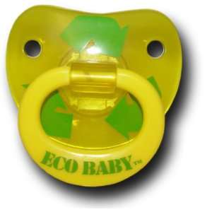  Billy Bob Eco Baby Pacifier   Recycle Yellow Baby