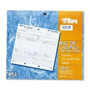  TOPS Products   TOPS   Snap Off Bill of Lading, 8 1/2 x 7 