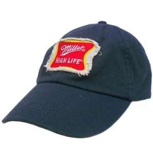  Miller Genuine Draft Beer High Life Faded Blue Red Cotton 