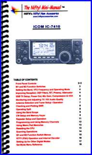 Icom IC 7410 Nifty Quick Reference Guide, IC7410  