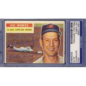  1956 Topps Vic Wertz #300 Signed Card PSA/DNA: Sports 