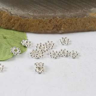 Wholesale 500pcs silver tone Daisy Spacers Beads h0230  