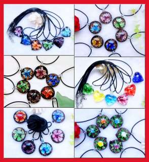 36strands Mixed Lampwork Glass Pendant Necklaces FREE  