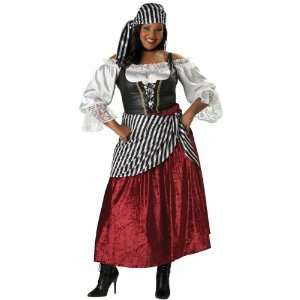  Adult Plus Pirates Wench Costume: Toys & Games