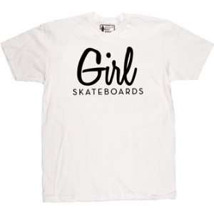  Girl Century Skateboard T Shirt [X Large] White Premium 