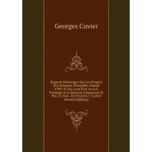   En Son . De Linstitut, Confor (French Edition): Georges Cuvier: Books