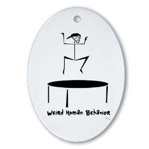  Weird Trampoline Ornament Oval Funny Oval Ornament by 