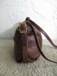VINTAGE 80s BRIO Chocolate Brown BUTTERY SOFT LEATHER Slouchy Hobo 