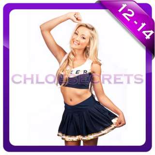 New Cheerleader Dress Up Costume,Full Outfits S 6 8  