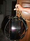 HANGING SWAG LAMP MID CENTURY MODERN TINTED PANEL LIGHT 60s 70s 