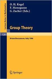 Group Theory: Proceedings of a Conference held at Brixen/Bressanone 