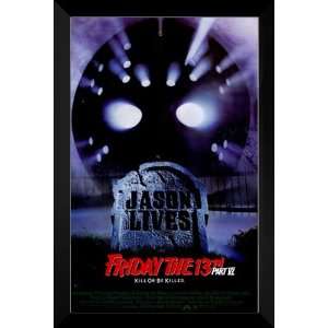  Friday the 13th 6 Jason Lives FRAMED 27x40 Movie Poster 