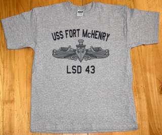 USN US Navy USS Fort McHenry LSD 43 T Shirt  