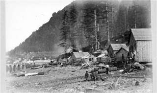 Photo ca 1902 Juneau Alaska Native American Village  