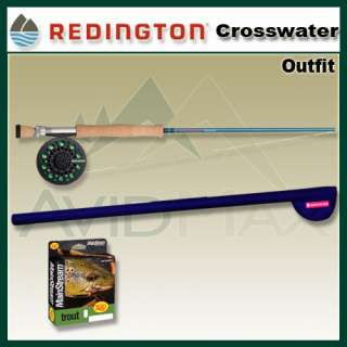   Crosswater 2 pc Fly Rod & Reel Combo Outfit 890 2 608895963716  