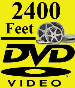 2400 Feet Regular 8mm/Super 8mm/16mm Telecine Transferred to DVD 