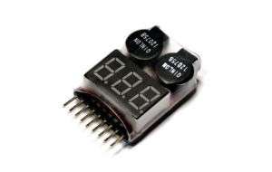 RC Model 2in1 8S LiPo Battery LED Tester & Alarm BK190  