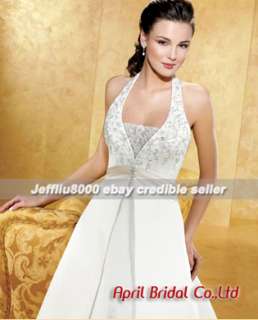 Lace up Halter BRIDAL WEDDING GOWN/Dresses~ALL Size~NWT  
