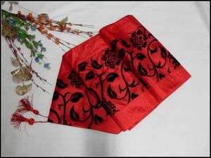 Damask Red Table Runner Wedding Decoration 1.8x0.33m 02  