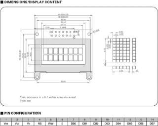 CHARACTER LCD MODULE / LCM  JHD 802 A TN ( 8X2 )  
