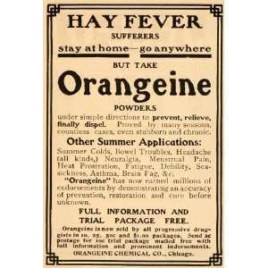   Powder Hay Fever Cure Tonic   Original Print Ad
