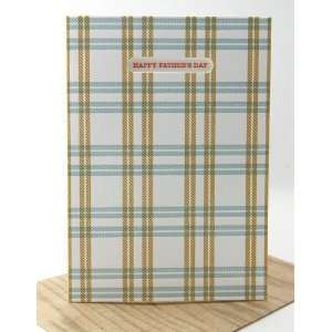  egg press fathers day plaid letterpress greeting card 