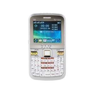   band Tri SIM Tri Standby Cell Phone(White): Cell Phones & Accessories