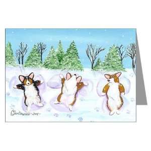  Snow Angels Pets Greeting Cards Pk of 10 by CafePress 