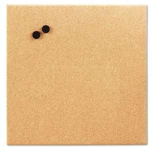 : The Board Dudes Magnetic Canvas Cork Board, 17 x 17, Unframed Cork 