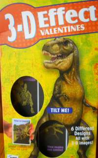 fossil Dinosaur tyrannosaurus Lenticular 3D cards valentines NEW IN 