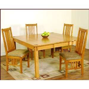  Light Oak Dining Room Set SU 1238Ls: Home & Kitchen