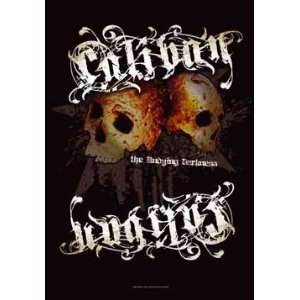  Caliban   2 Skulls Textile Fabric Poster: Home & Kitchen