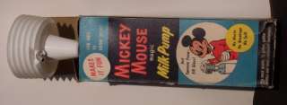1950s? Mickey Mouse Magic Milk Pump Box Morris Plastics  