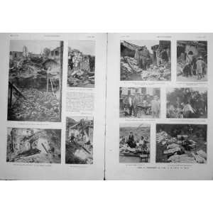  Earthquake Italy Naples 1930 French Print