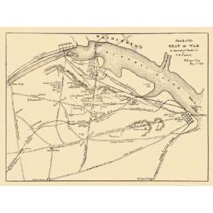  ALEXANDRIA VIRGINIA (VA) SEAT OF CIVIL WAR MAP 1861: Home 