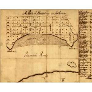   1749 MAP Oldest City in Virginia. Plan of Alexandria