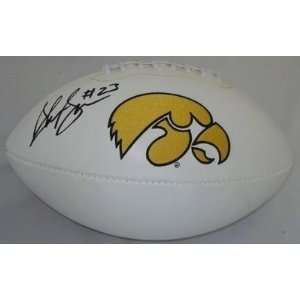 Shonn Greene Autographed Football   Iowa Hawkeyes   Autographed 