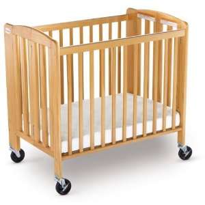  Hideaway Folding Hardwood Crib Full Size in Natural by 