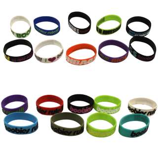   of 5 GUYS Silicone Boobie Bracelets Breast Cancer FREE SHIPPING  
