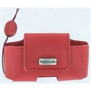  Nokia Vegacy Red Leather Carry Case: Cell Phones 