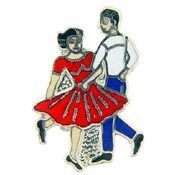 COUNRTY WESTERN MUSIC & SQUARE DANCING LAPEL PIN  