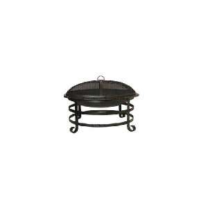  Dewan and Sons 35 Round Outdoor FirePlace Black Finish 