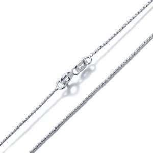  2.40 Grams 18 Inch 925 Sterling Silver Twisted Box Chain 