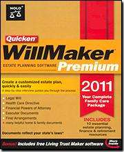 QUICKEN WillMaker Premium 2011 with LIVING Trust Maker Software NEW IN 