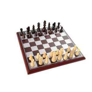   Chess Set with Folding Wooden Game Board and Chess Pieces (A0005 US