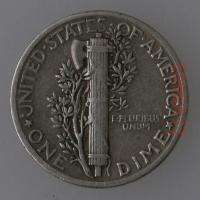Winged Liberty or Mercury Dime 1943 Silver COIN inv 2  