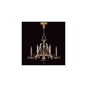   Light Single Tier Chandelier in Warm Muted Gold Leaf: Home Improvement