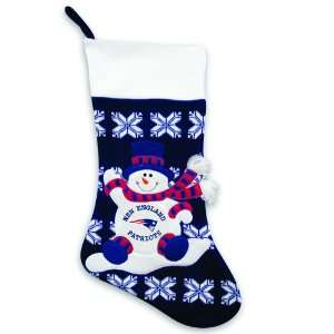  24 NFL New England Patriots Knit Snowman & Snowflake 